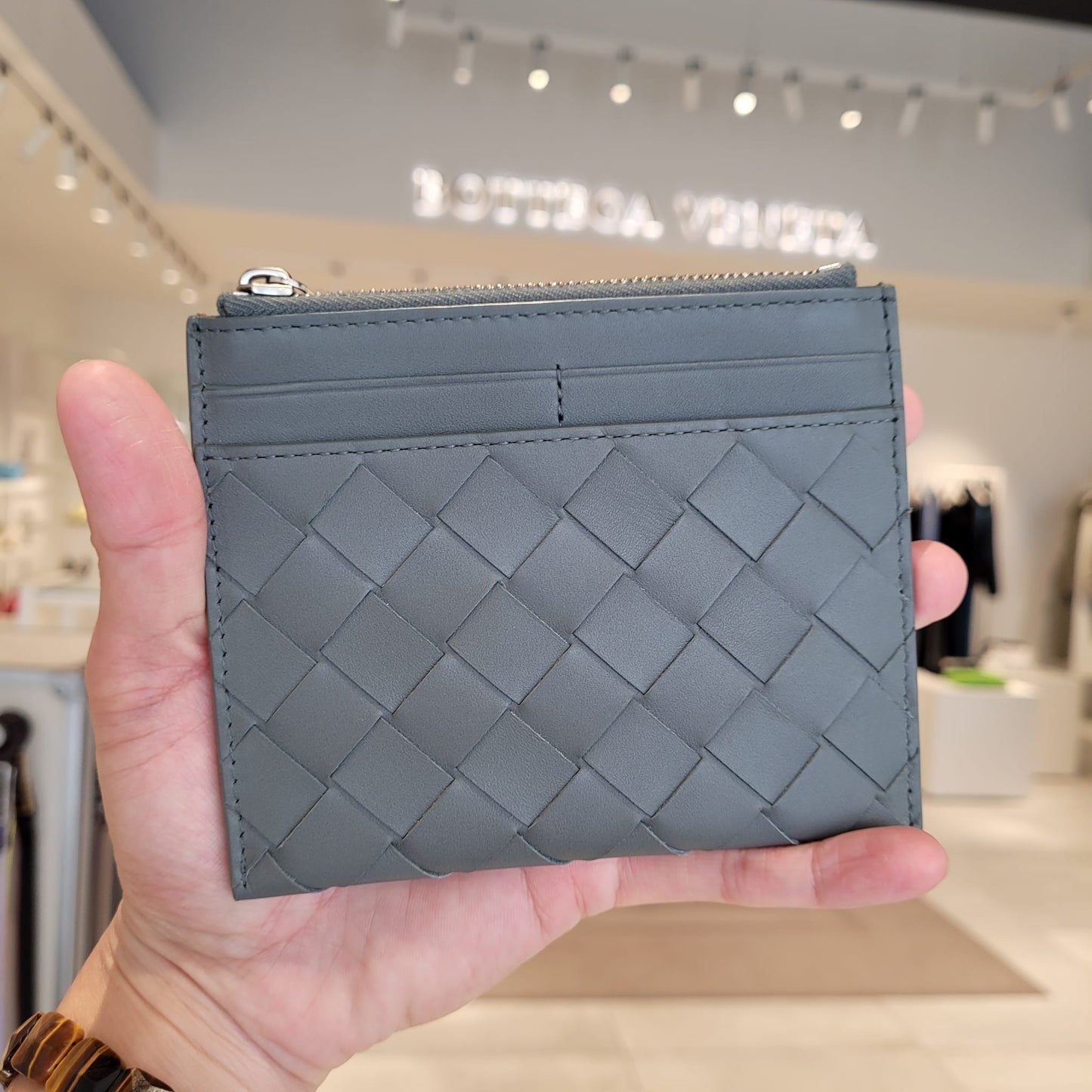 Coin zipper card holder wallet