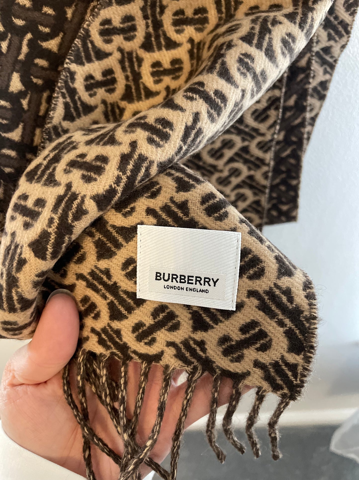 Monogram scarf