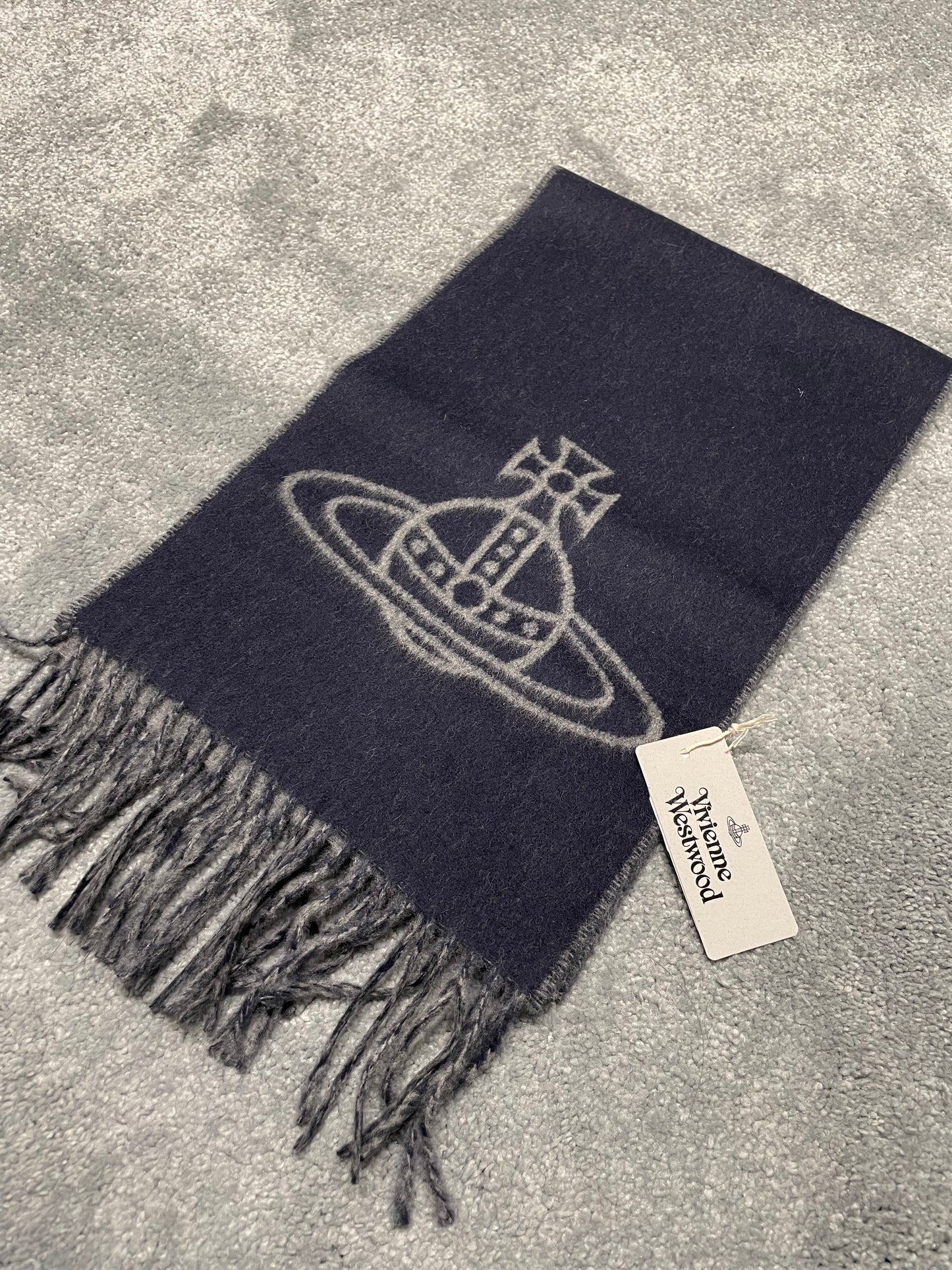 Orb 羊毛scarf拼色雙面