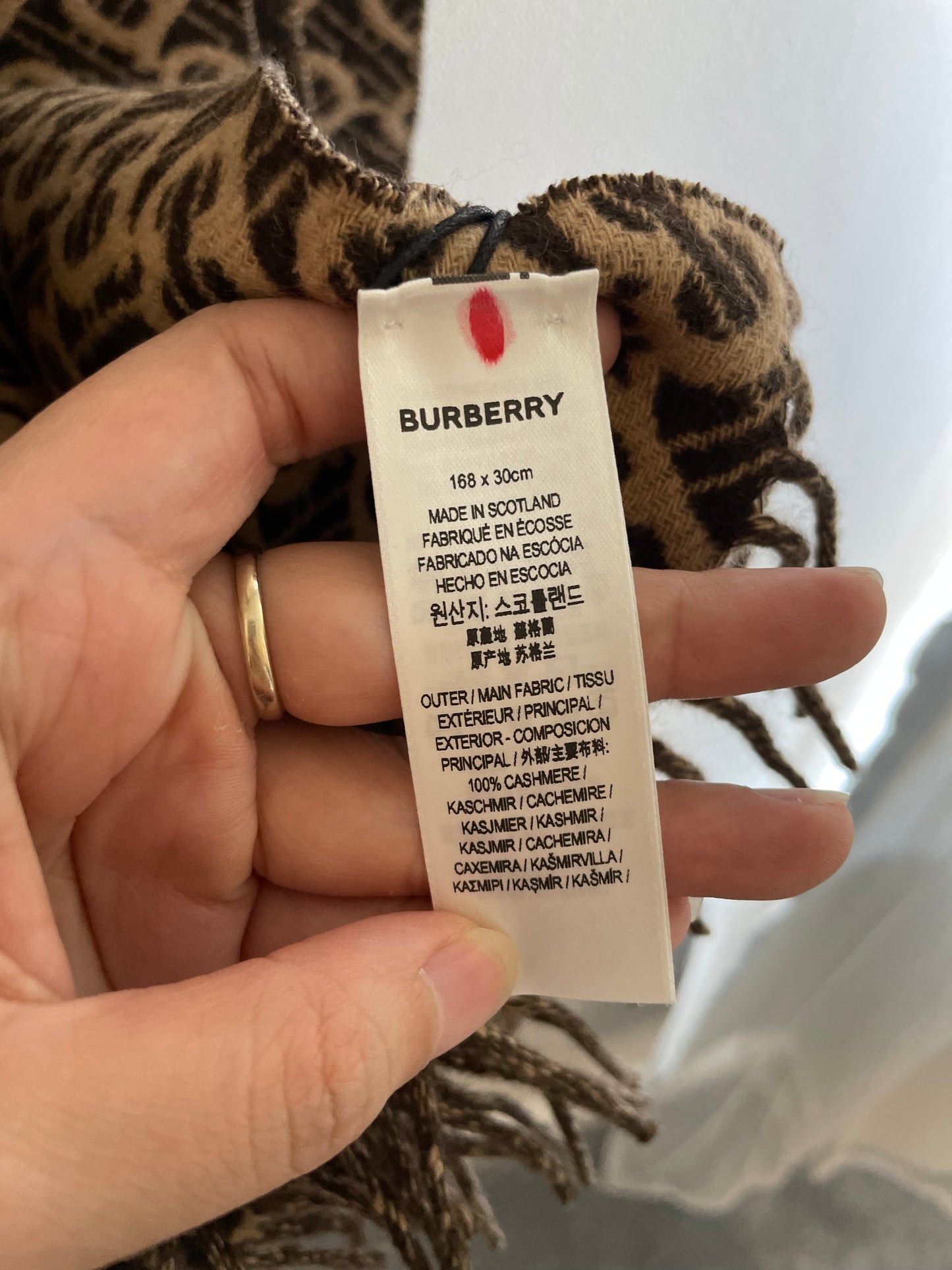 Monogram scarf