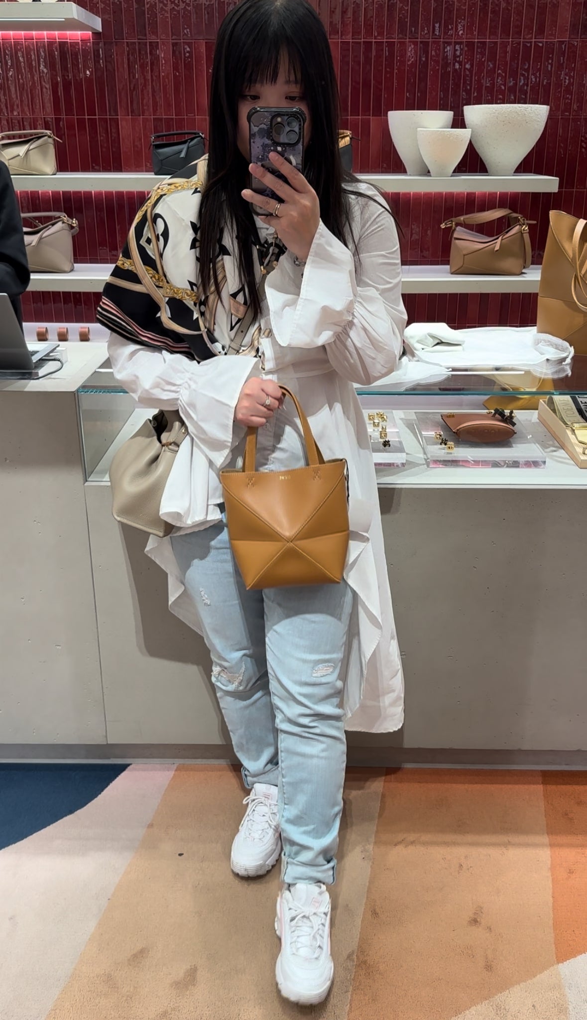 Puzzle fold tote mini warm dessert