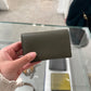 Loewe anagram business card holder khaki green