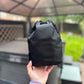 Nylon bucket bag with chain