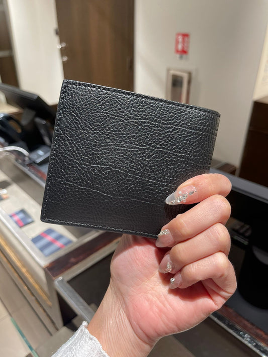 Burberry Bi fold wallet in black