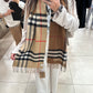 Classic pattern scarf 拼色