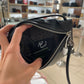 Lonchamp crossbody bag mini black in calfskin