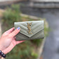 Ysl logo business card holder