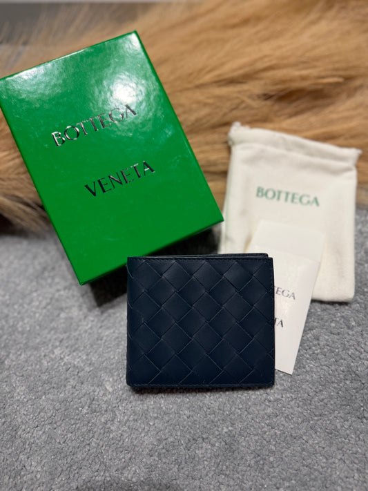 Bv bi-fold wallet navy