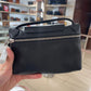 Lonchamp crossbody bag mini black in calfskin