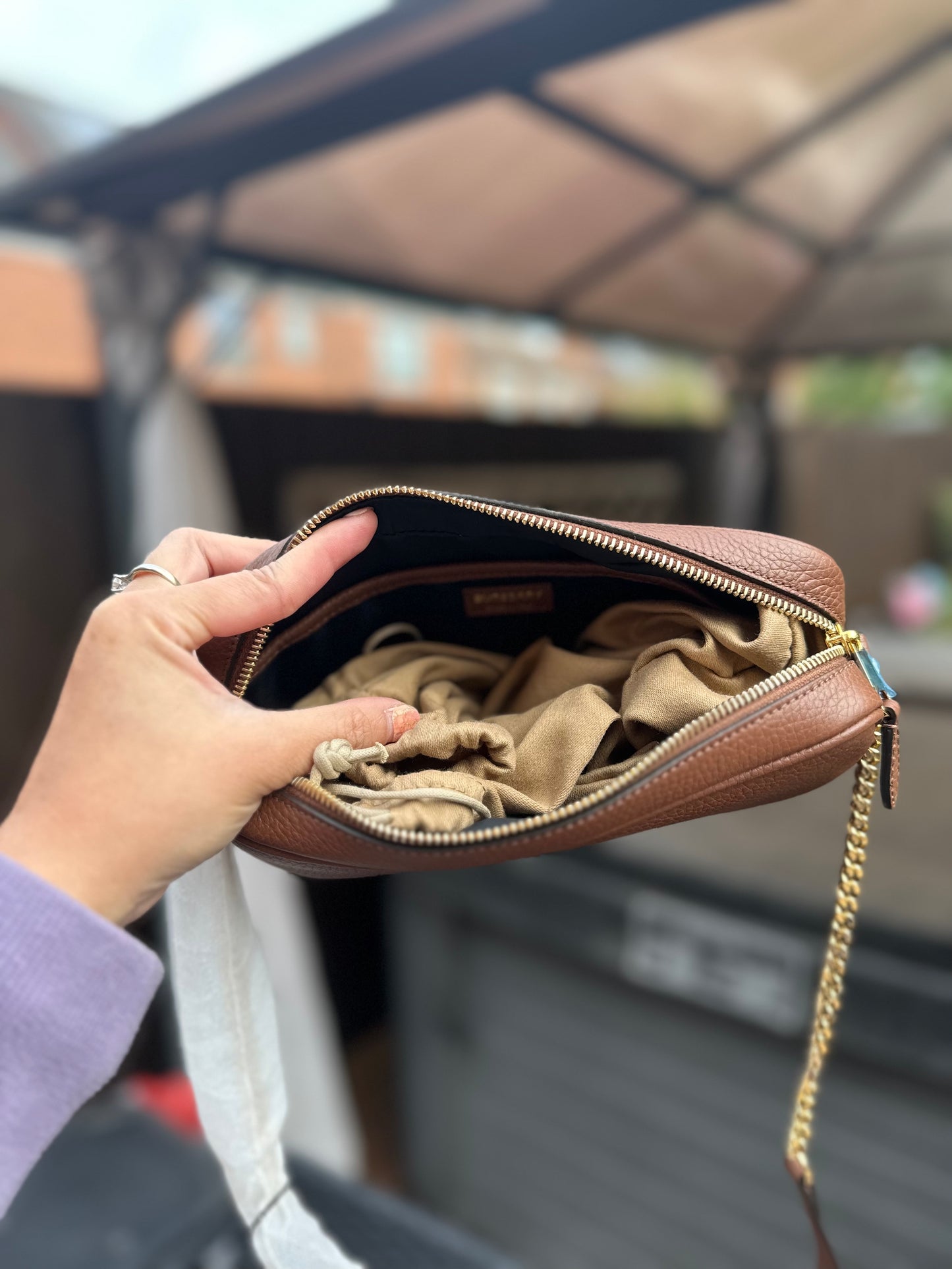 Leather camera bag