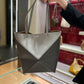 Puzzle fold tote m grey