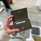 Loewe anagram business card holder khaki green