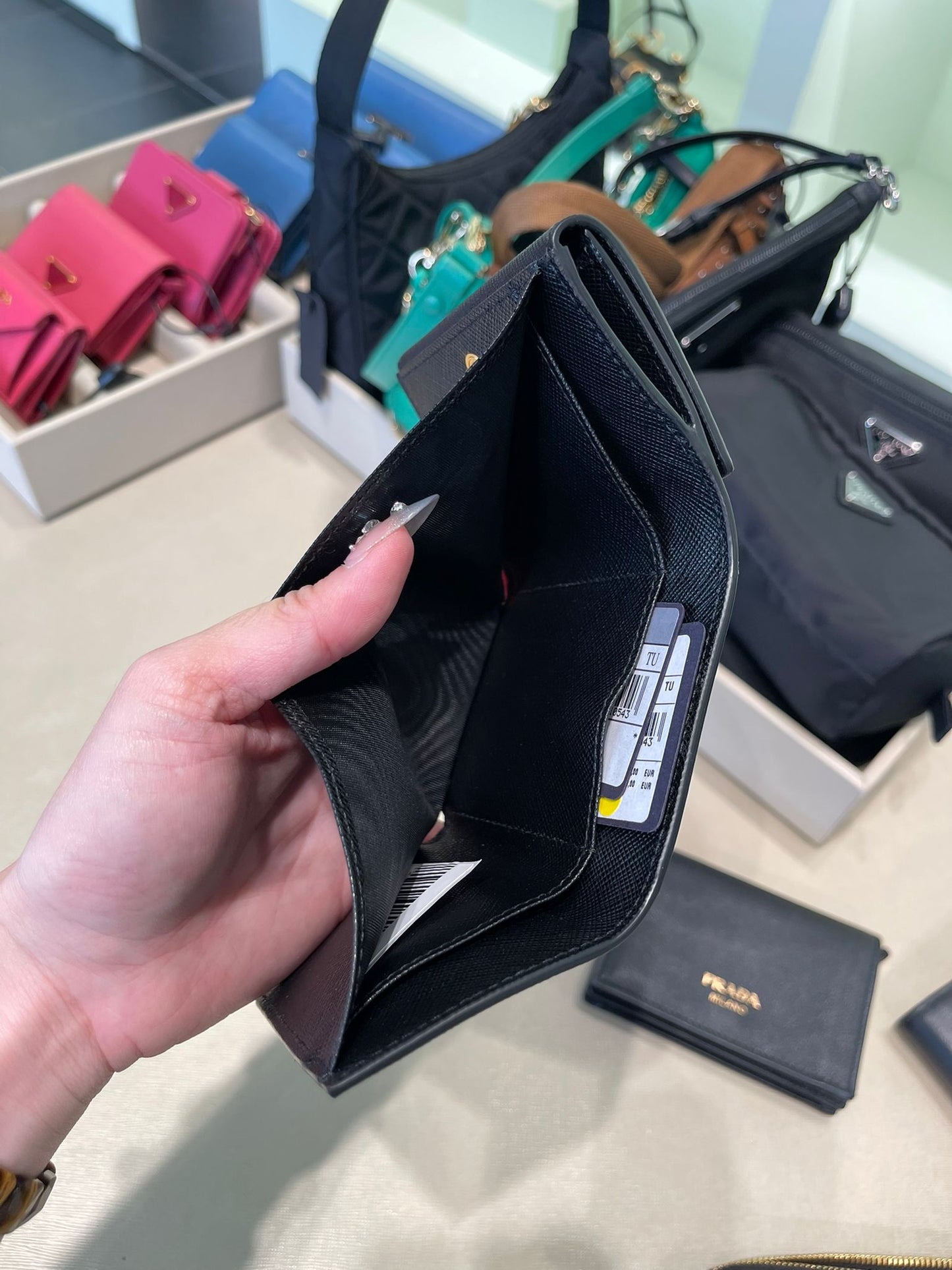 Prada mini wallet