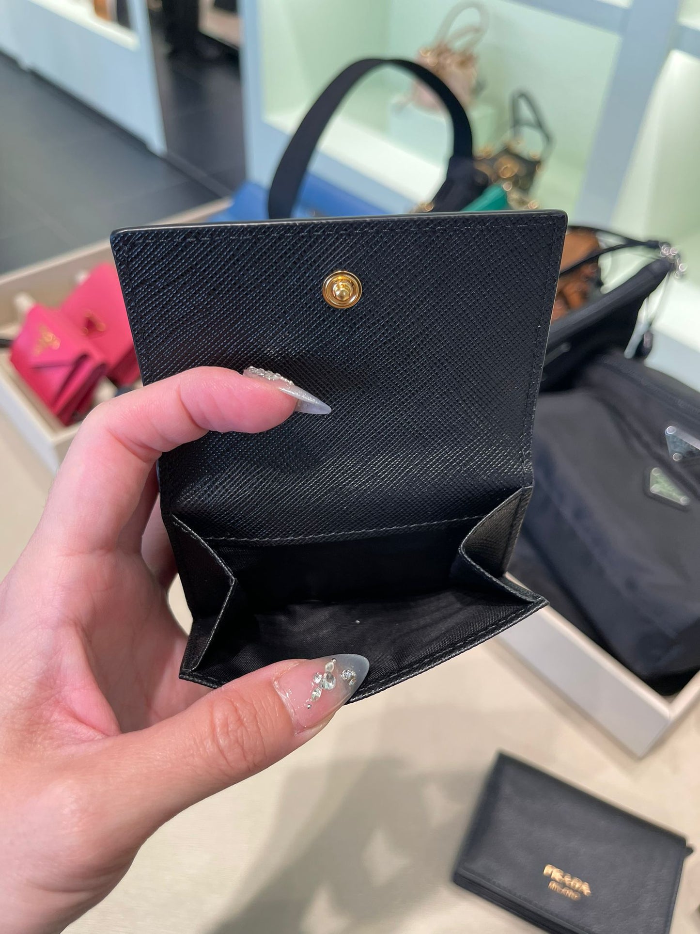 Prada mini wallet