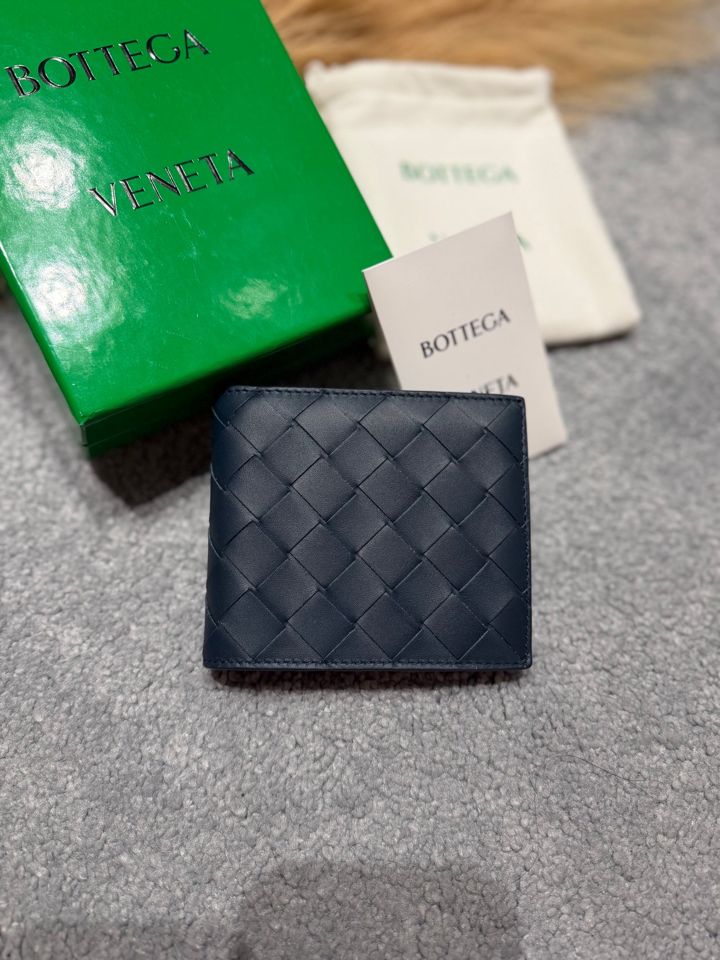 Bv bi-fold wallet navy