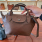Longchamp Mini top handle cuir crossbody bag
