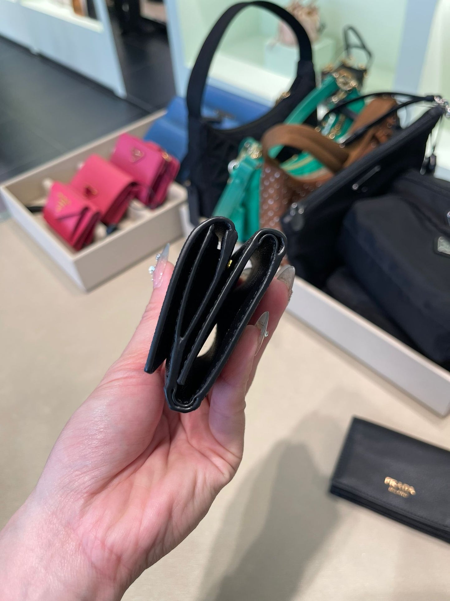 Prada mini wallet