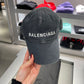 Balenciaga logo cap in grey s