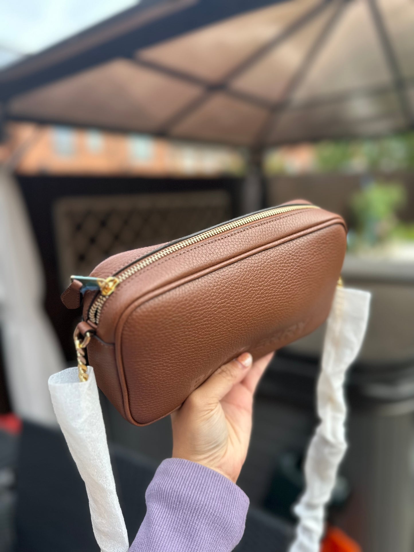 Leather camera bag