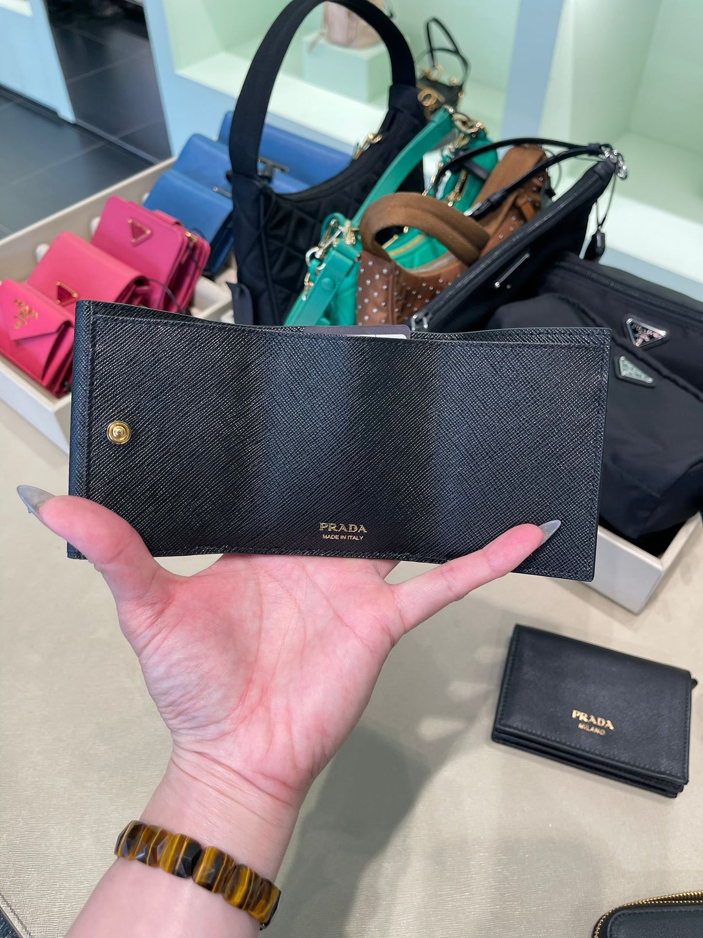 Prada mini wallet