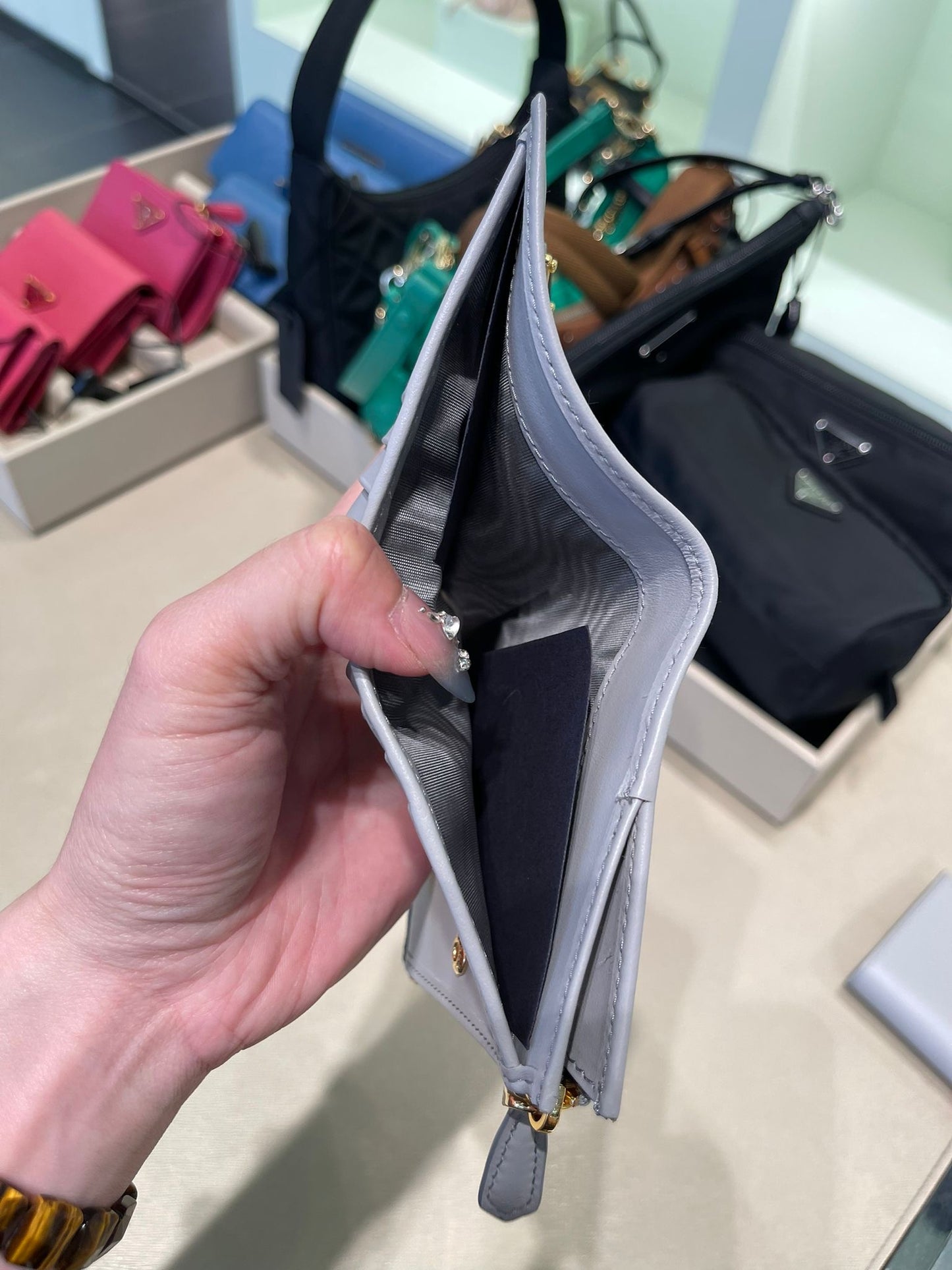 Prada zipper wallet