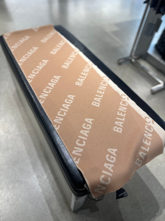 Balenciaga logo scarf