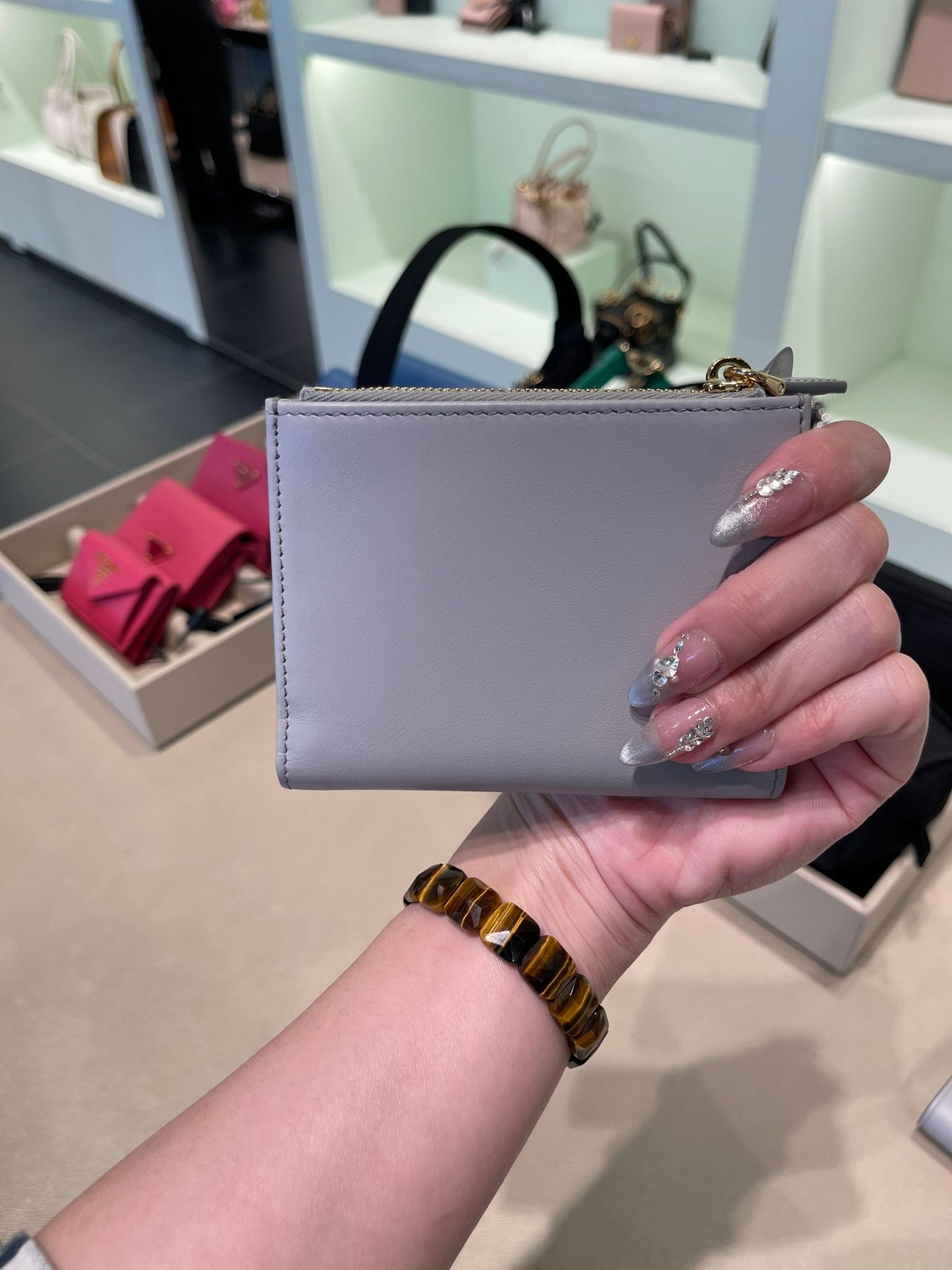 Prada zipper wallet