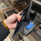 Burberry leather bi-fold wallet in black