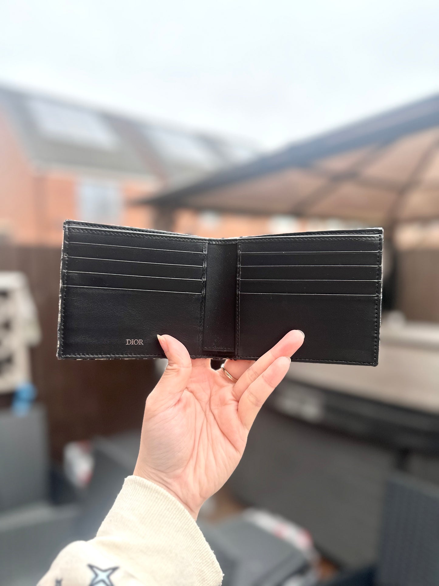 Dior men bi fold wallet