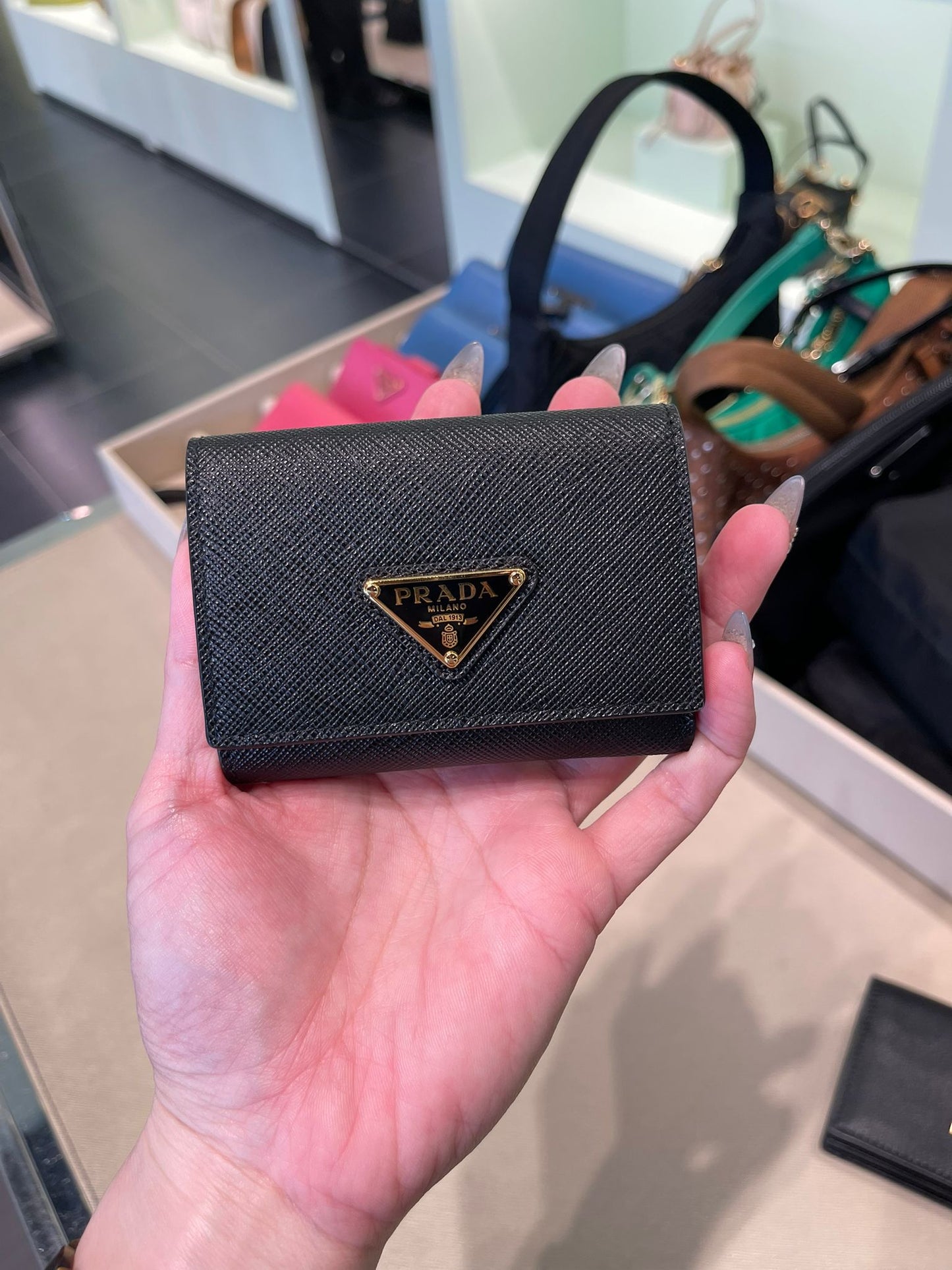 Prada mini wallet