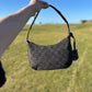 Monogram hobo shoulder bag