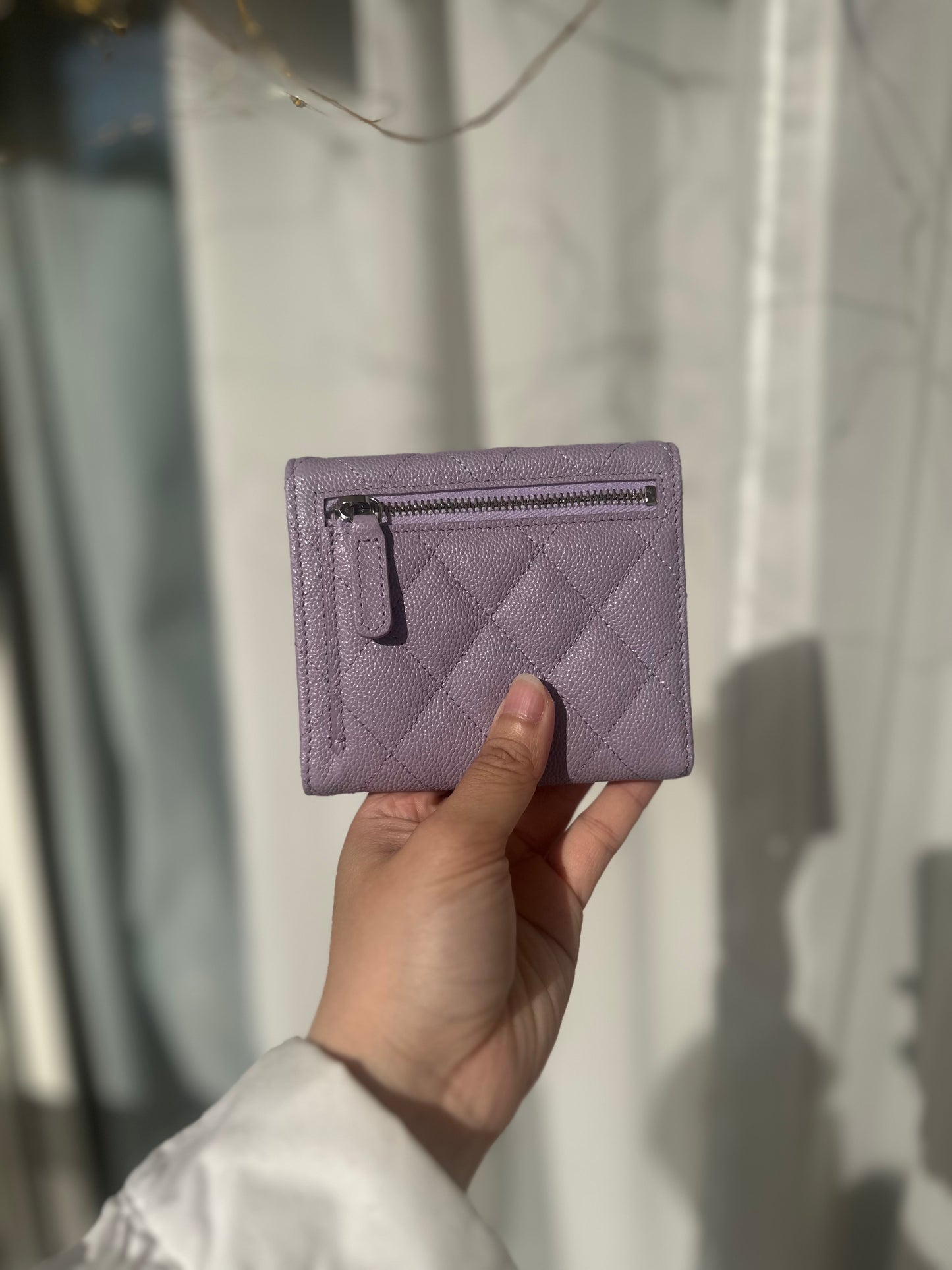 Chanel cf wallet 薰衣草紫