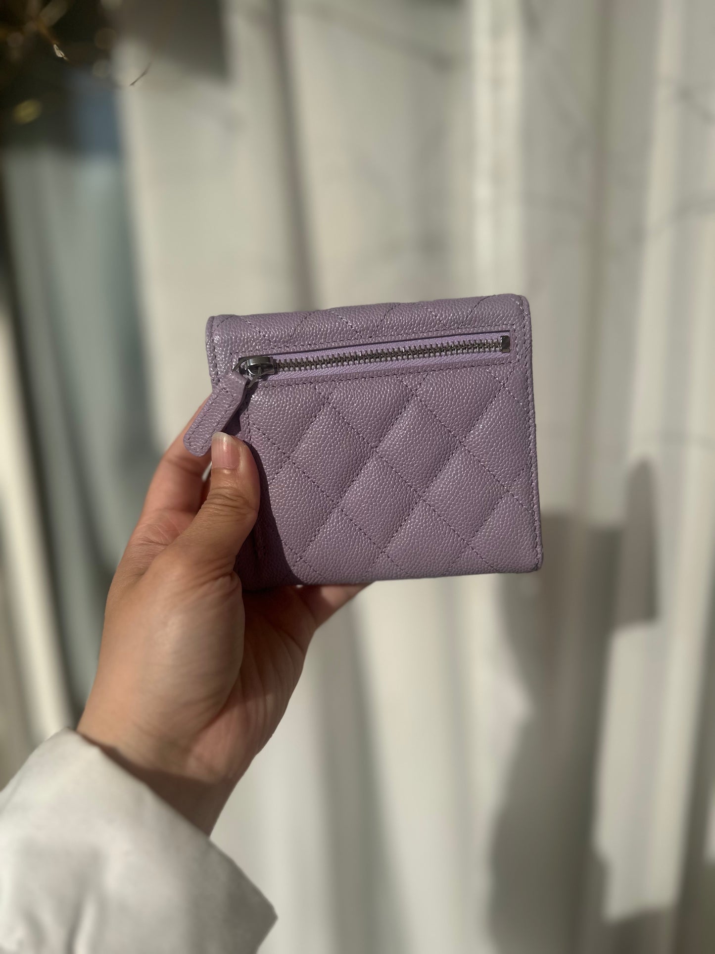 Chanel cf wallet 薰衣草紫