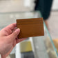 Loewe anagram card holder tan