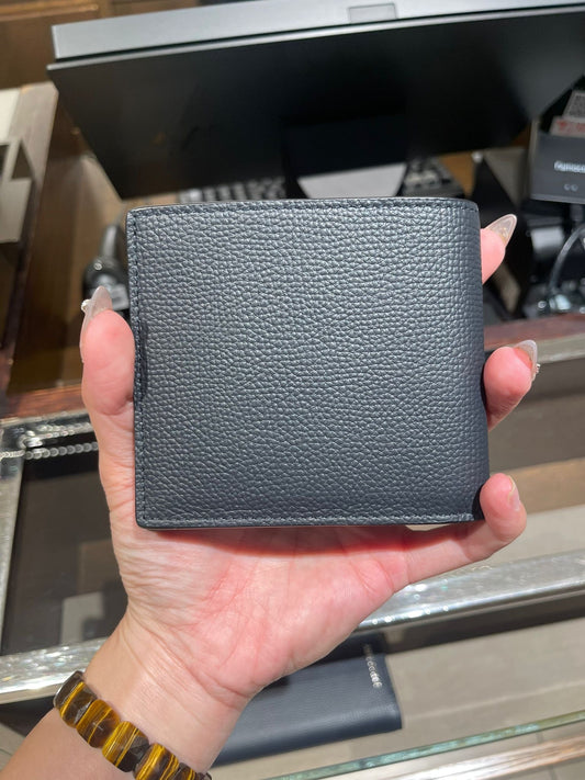 Burberry Classic bi fold wallet dark navy