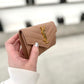 Ysl card holder 奶茶