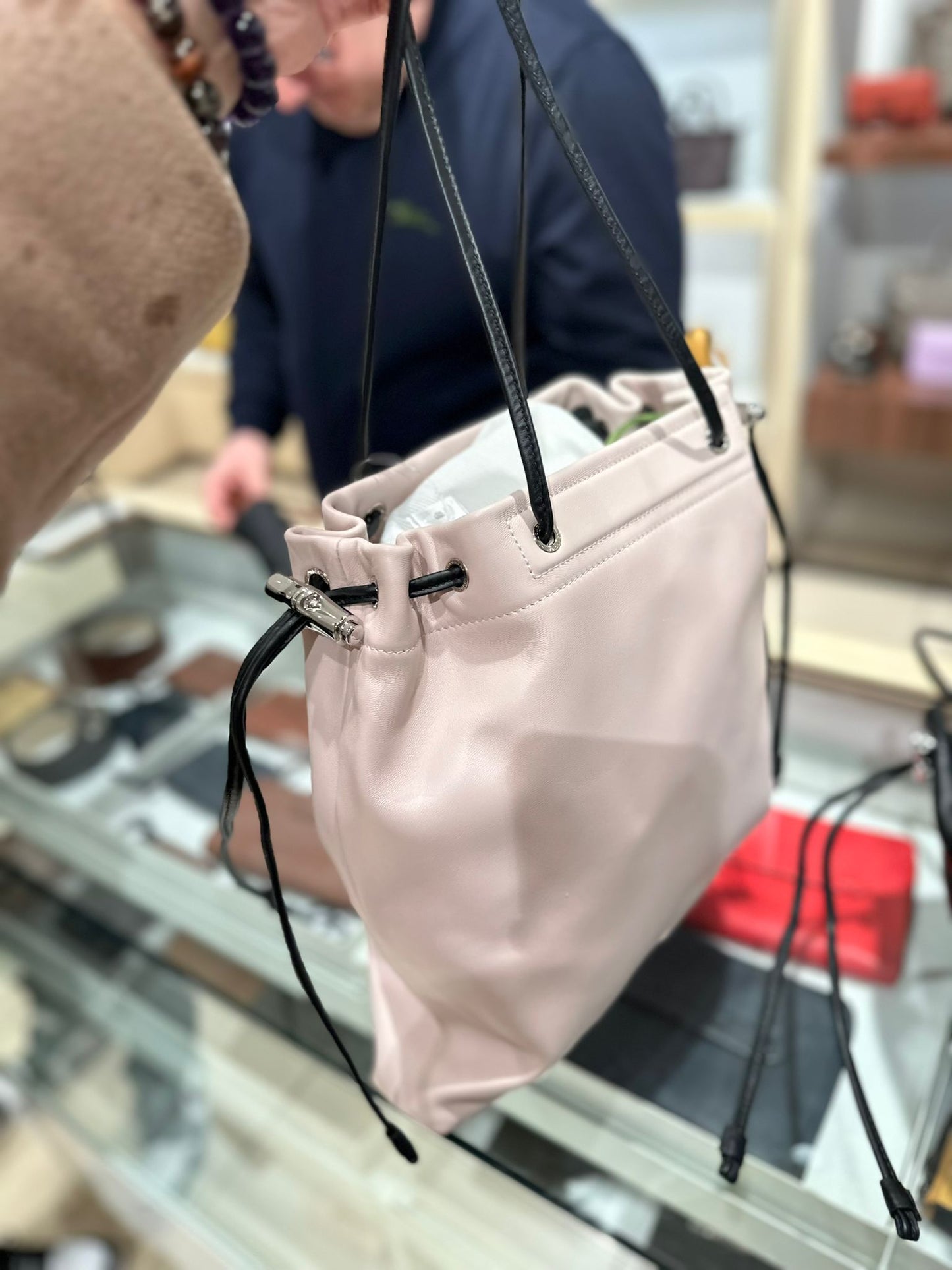 Cuir tote bag