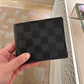 Canvas Slender wallet棋盤黑