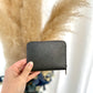 Zipper card holder dark grey