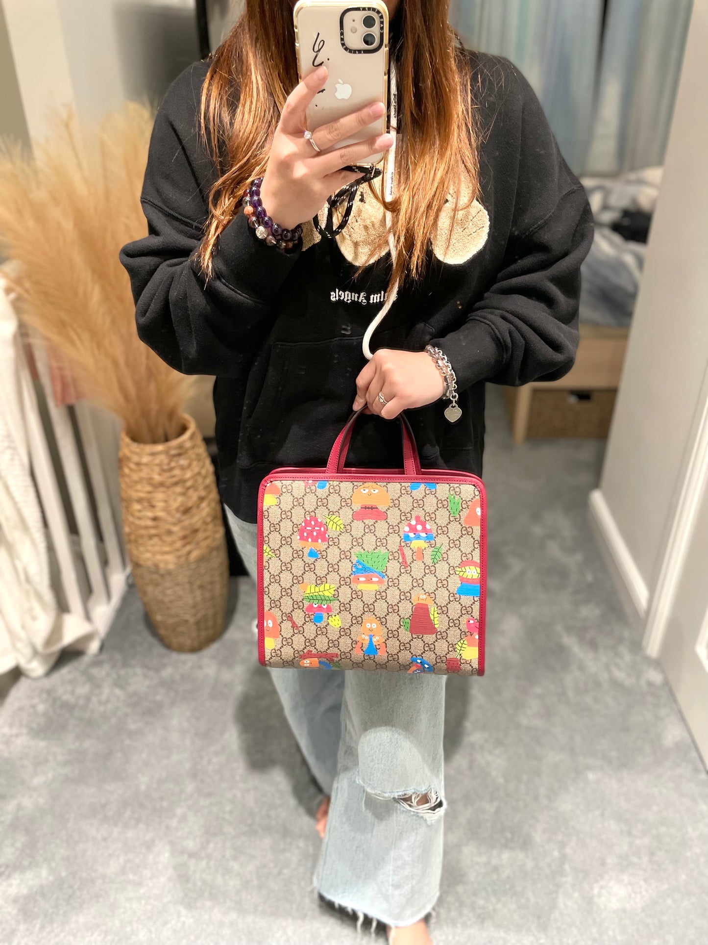 Monogram kids tote bag