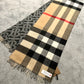 Classic pattern scarf cashmere