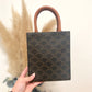 Celine triomphe mini tote black