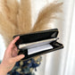 Zipper long wallet black