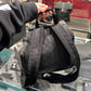nylon backpack in black monogram