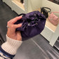 Nylon bucket bag with chain