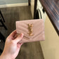 Ysl logo wallet pink