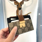 Monogram zipper card holder
