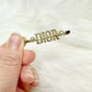Dior logo hair clips