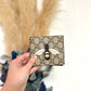 Monogram wallet 8卡位bee print