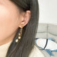 Cd drop earrings